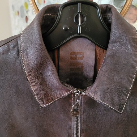 GMS-75 Italian Brown Leather Jacket US M - Picture 5 of 14